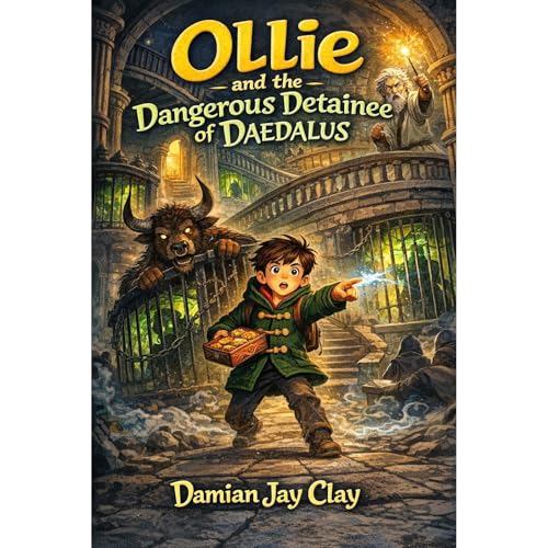 Ollie and the Dangerous Detainee of Daedalus Audiolibro Por Damian Jay Clay arte de portada