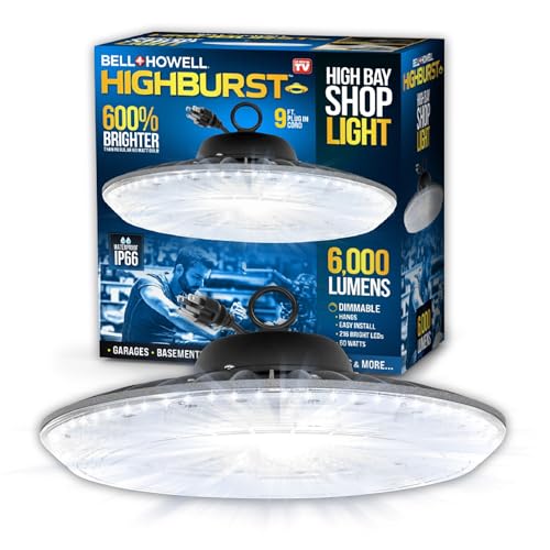 Bell + Howell Highburst 6.6 in. 1-Light each 55 W LED Shop Light