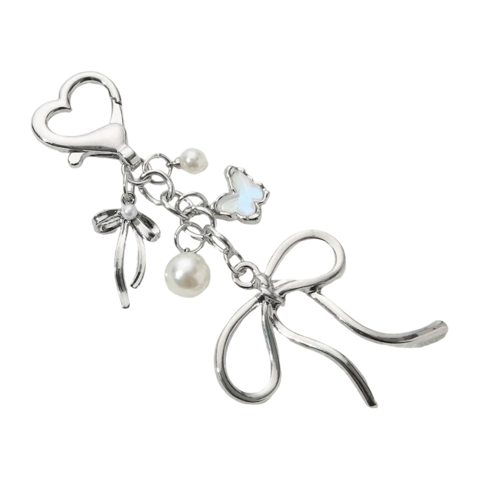 [Rxgiasup] Bow Keychain Bag Charm Purse Handbag Backpack Pendant Car Keyring Aesthetic Keychain Charm Accessories for Women, c