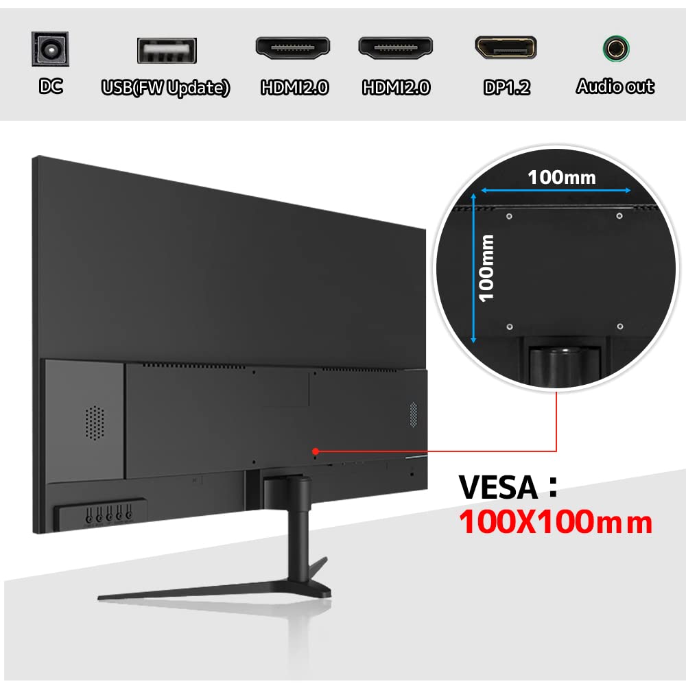 Amazon.com: LVYUAN 27 吋165hz 1440P IPS 2560 x 1440 遊戲顯示器