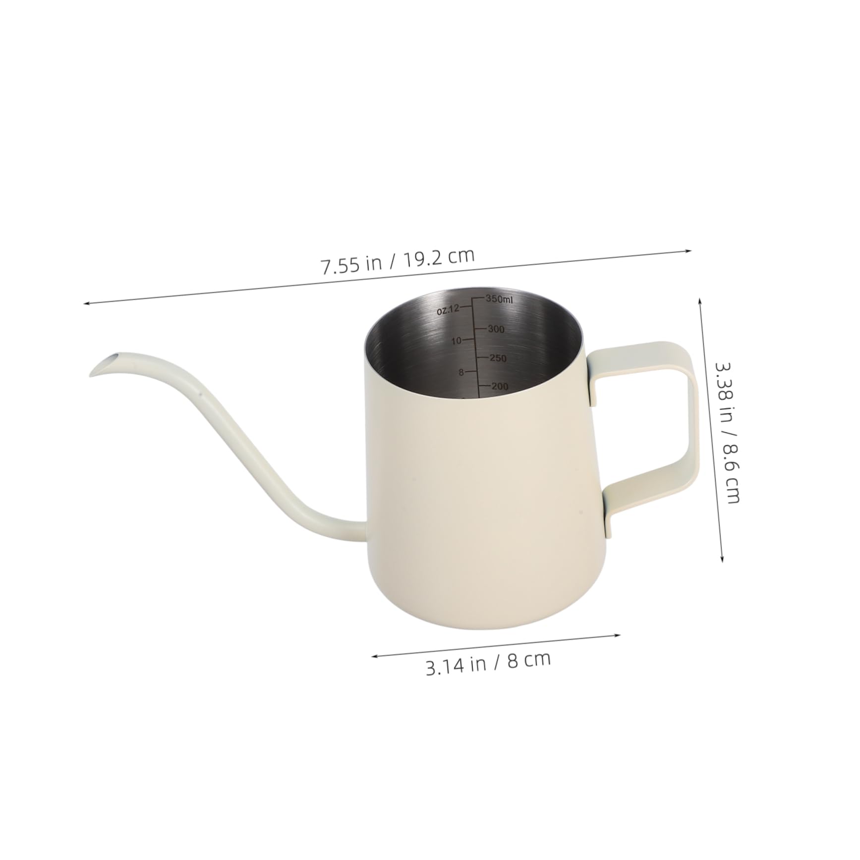 Gooseneck Drip Coffee Kettle Stainless Pot with Easy Grip Handle for Precision Brewing for Home Office Outdoor Use
