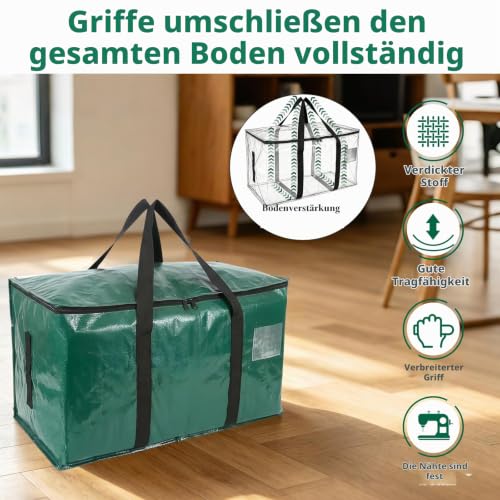 ZFWDSY 4 Stück Umzugstaschen Umzugskartons für Weihnachtsbaumtasche – Ansicht 4