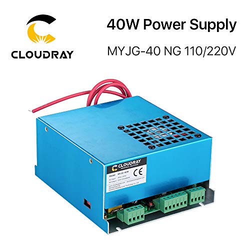 Fuente de alimentación láser de CO2 Cloudray MYJG 40W 220V para máquina cortadora de grabado láser CO2