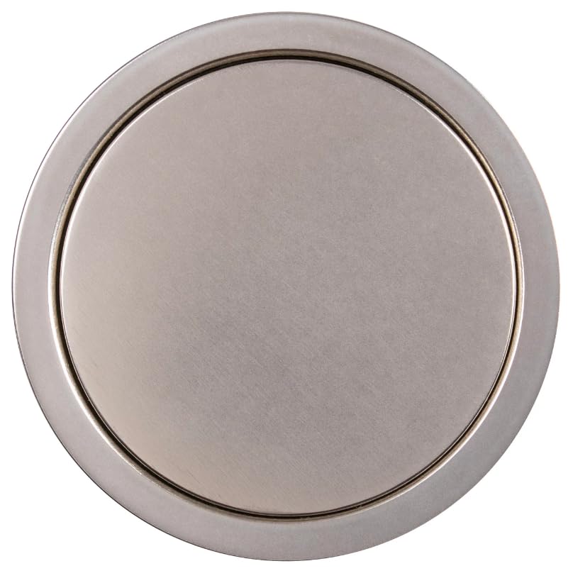 Lew Electric Round Kitchen Pop Up Outlet (GFCI, Nickel)