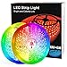 Tiras LED de 12M (6M*2) con Controlador Bluetooth, Sincronización Musical, Control Remoto IR de 40 Teclas, Luz LED RGB 5050 Controlada por Teléfono Móvil, Apta para Televisor, Dormitorio.