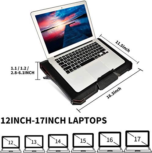 Simple-Deluxe-Ultra-Quiet-Laptop-Cooler-with-5-High-Speed-Fans-2-USB-Ports-Portable-7-Level-Adjustable-Stands-Cooling-Pad-for-12-17-Inch