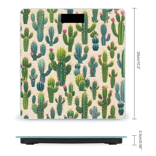 Báscula Digital de Baño Inteligente con Diseño Cactus miniatura 2