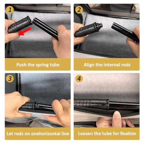 Image of Extra Large Cat Carrier Soft Sided, Portable Small Dog Carrier for 2 Cats, 24 inchx16.5 inchx16 inch Car Travel Folding Comfortable Design, Yellow