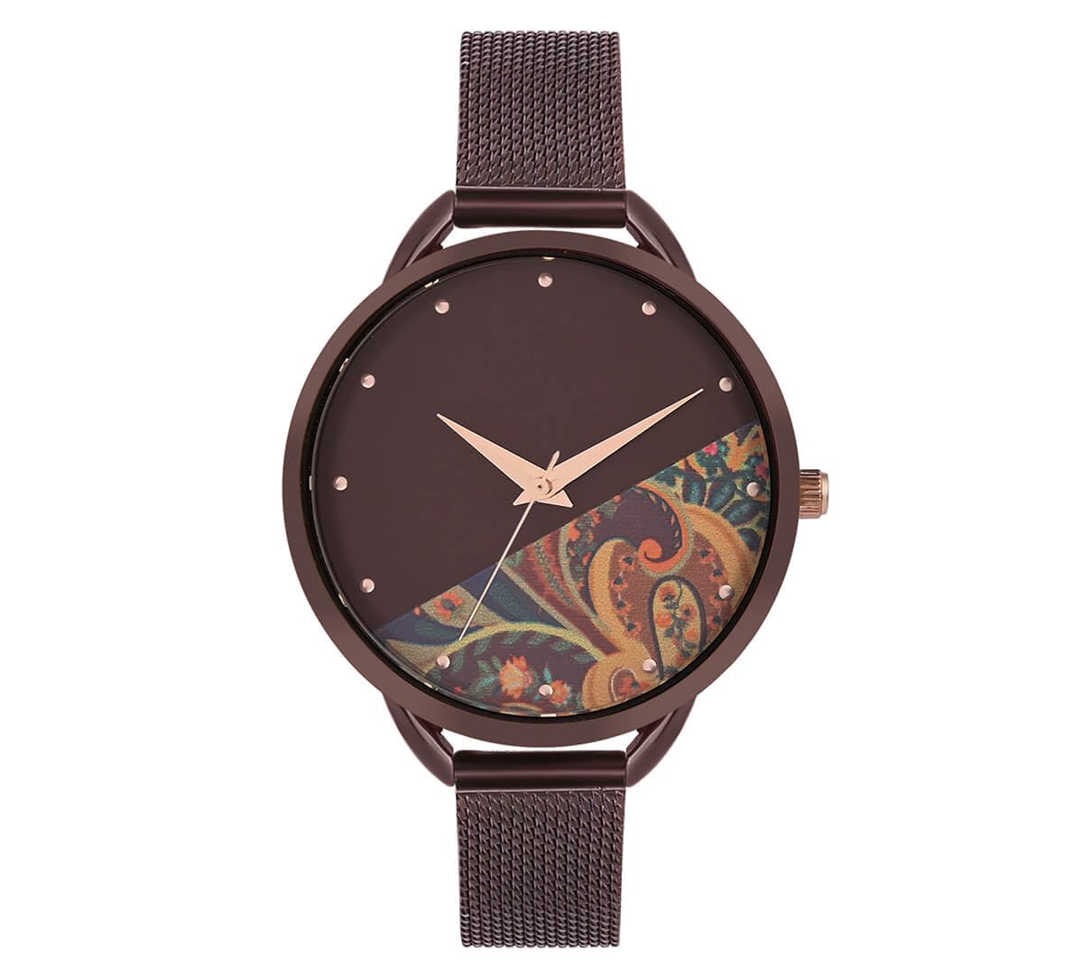 India Circus by Krsnaa Mehta Earthy Brocades Wrist Watch (B0D3HW5C1D) Amazon Price History, Amazon Price Tracker