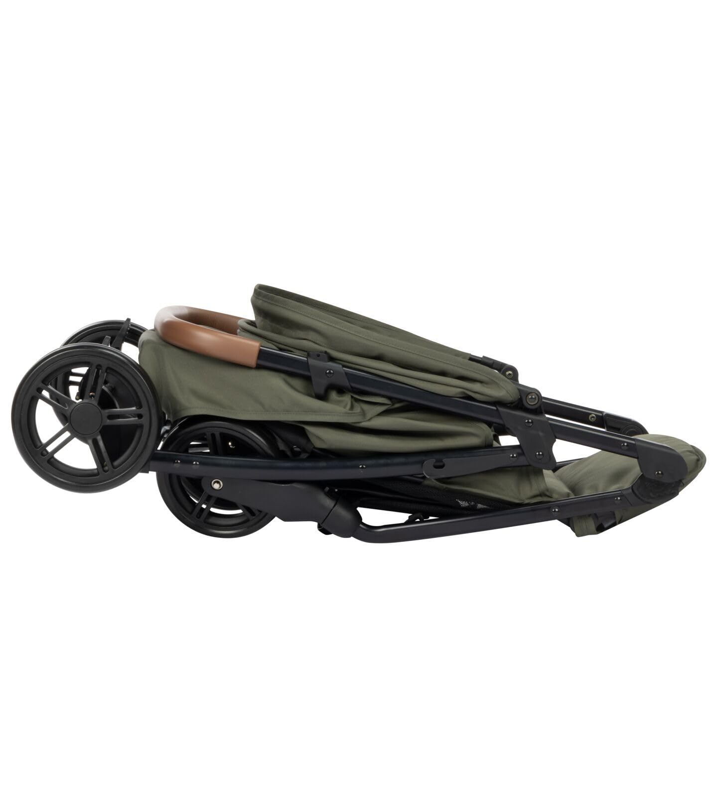 Bebeconfort Misty, Silla de Paseo Compacta, Cesta de hasta 8 kg, Bandeja para seguridad y juego, Confort con posición alargada, 0-4 años(máx. 22kg), Plegable y Reclinable, Mineral Green