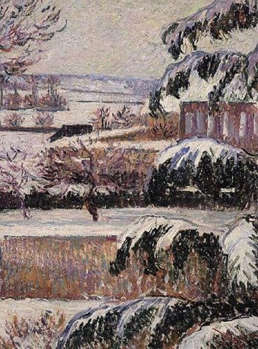Snow Eragny par Lucien Pissarro : Toile Murale Idéale pour Décorer un Bureau