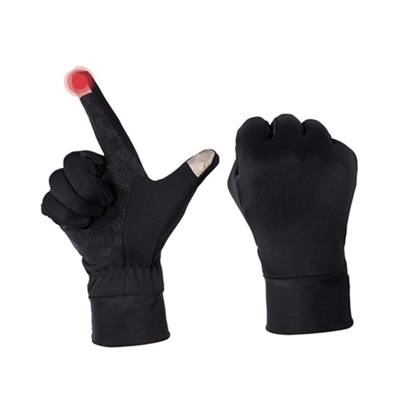 SOIMISS 3piezas Guantes De Invierno Táctiles Antideslizantes Para Ciclismo Guantes Fríos Resistentes Al Viento Para s Negro