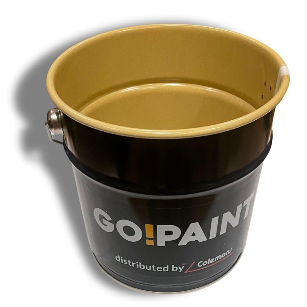 GO!PAINT 2.5 Litre Metal Paint Bucket C/W with 5 Liners and Lid