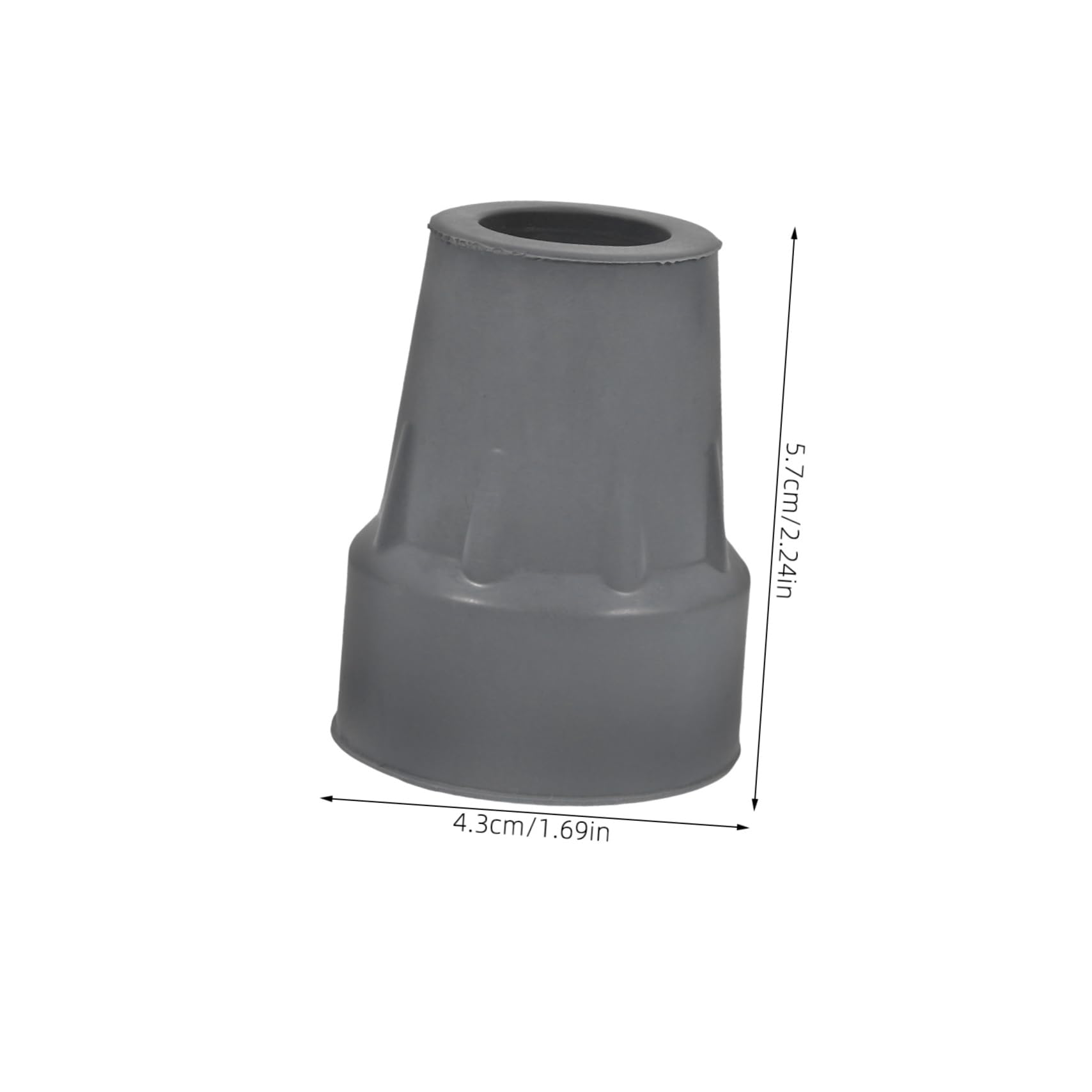 Didiseaon Crutch Feet Caps 6 Pack of Replacement Tips for Walking Sticks Cane Feet Elderly Crutches