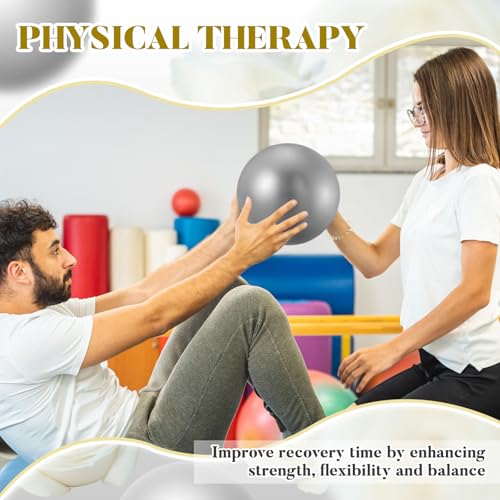 Image of Sotiff 20 Pcs 9 Inch Pilates Ball Bulk Exercise Pilates Ball Mini Yoga Balls Therapy Core for Stability Barre Training Stretching Physical Posture Training Gym Workout with Inflation Tube