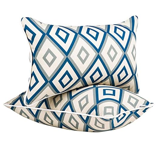 Outdoor Water-Repellent Lumbar Pillows Set