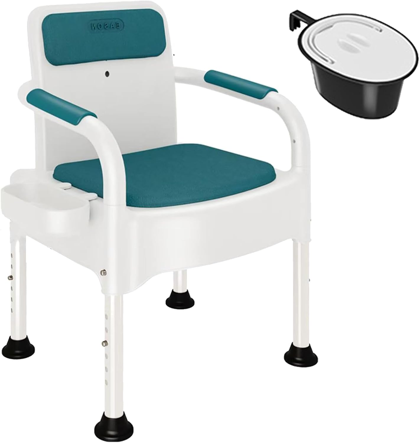 Bedside Commode, Portable Toilet For Adults, Toilet Seat With Armrests