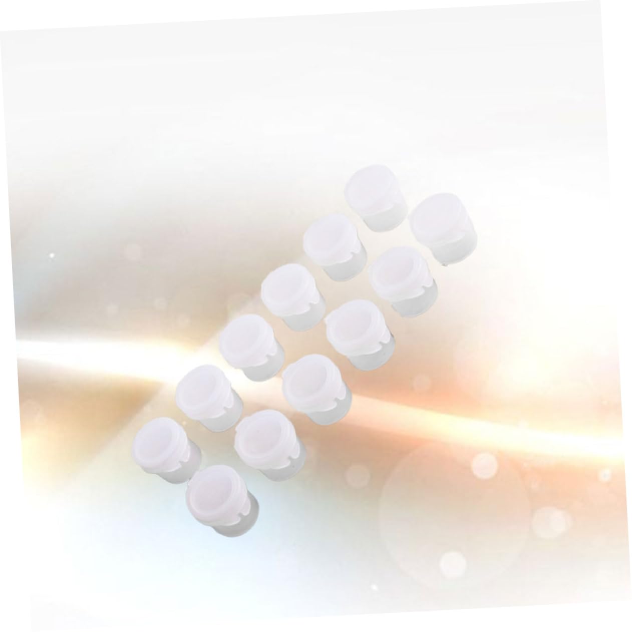 Boîte à Peinture à 6 Grilles 5ml, Plastique Blanc, 50 Pièces