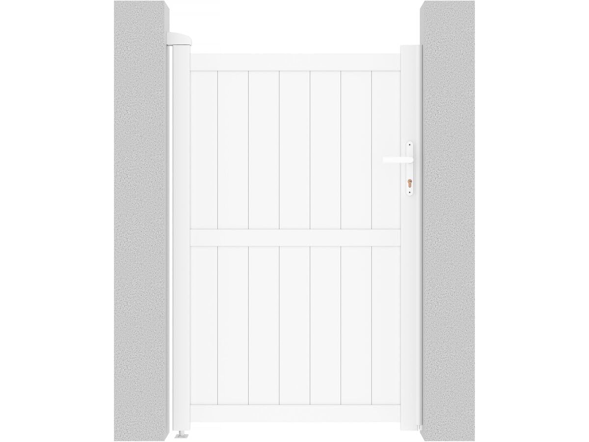 Puerta jardin aluminio Lola - 101.2 x 155.9 cm - Blanco