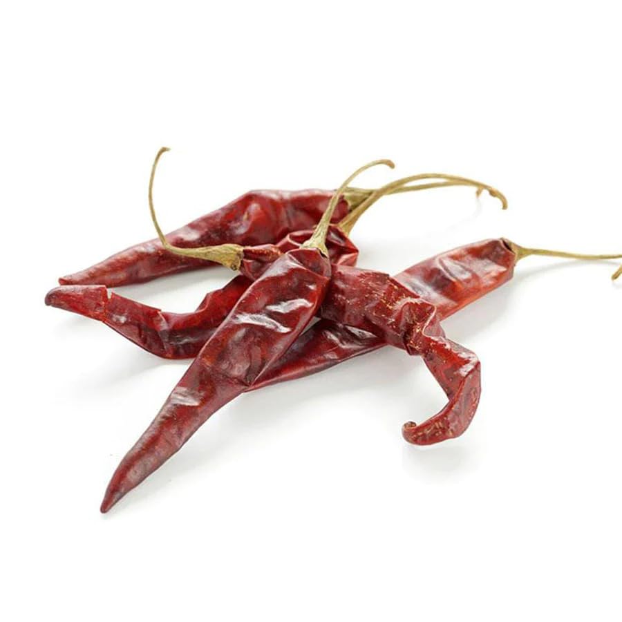 NY SPICE SHOP Chili De Arbol - Arbol Chiles Dried - Arbol Chiles - Dried Habanero Peppers - Whole Red Arbol Peppers - Dry Chilies - Spicy Hot Flavor - Arbol Pepper Fresh - 1 Pound