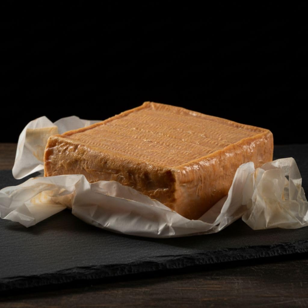 Maroilles Fermier AOP – Fromage Français au Lait Cru de vache - Pièce entière 720g – Saveur Puissante & Affinage Authentique – Fromage au Caractère Incomparable