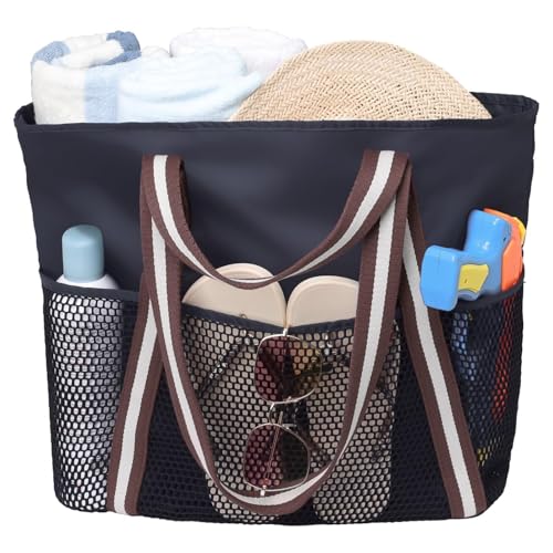 2025 Beach Bag for Women Large Waterproof Beach Bag for Mom Travel, Swimming, Vacation, or Pool Essential