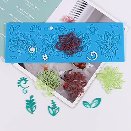 Moldes de silicón para fondant flores exquisitas miniatura 5