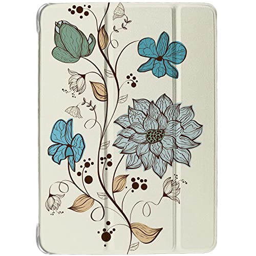 Image of DuraSafe Cases for iPad 8.3 Mini 6th Gen [ Mini 6 2021 ] A2567 A2568 A2569 MK7M3HN /A MLWL3HN /A MK7R3HN /A MK7P3HN /A MLWR3HN /A MK7X3HN /A MK7V3HN /A MK893HN /A Printed Flip Cover- Watercolor Flower