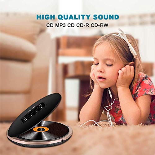 Portable Cd Player, Cchkfei Rechargeable Cd Player Portable Anti-Skip Shockproof Small Walkman Compact Cd Music Player With Headphones And Lcd Display For Car/Home/Travel #TOP7
