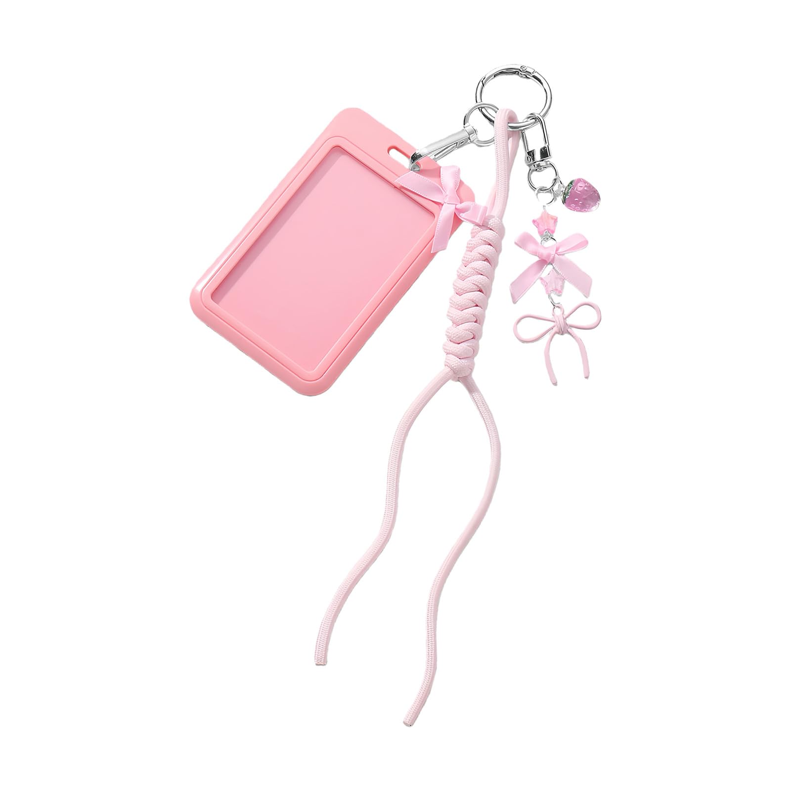 Maxtonser Photocard Holder Keychain Sweet Photocard Holder Card Protective Sleeve School Stationery Supplies for Women