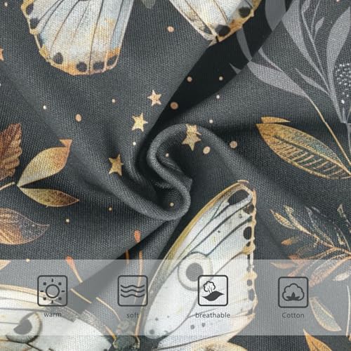 Vintage Butterfly Black Toddler Girls Panties, Girls Underwear Cotton, 2T–8 Years3