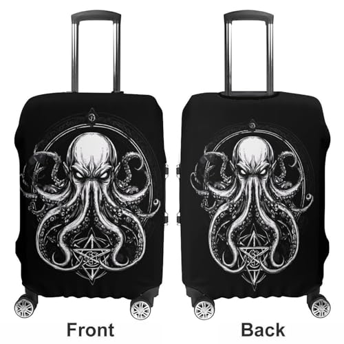 Cthulhus Travel Luggage Cover for Suitcase 19-32 Inches Elastic Washable Baggage Protector3