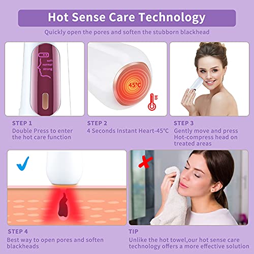 RaMokey Mitesserentferner Porenreiniger mit Kamera, Beauty Device Mitesser Entferner Porensauger, Visuell Mitesser… – Bild 7