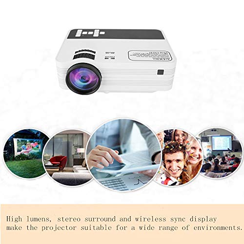 Draagbare mini-projector, 5500 lumen 1920 x 1080 Full HD LED thuisbioscoop 3D 1080P LCD digitale video beamer voor… - Image 7