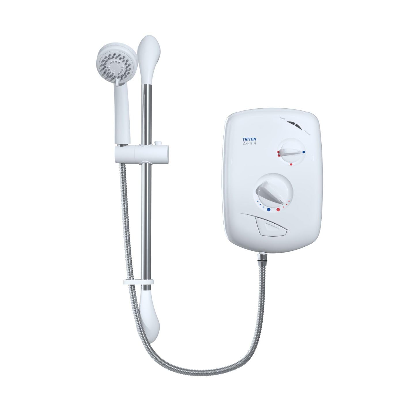 Triton Showers White Triton Zante 4 Electric Shower - Marbella, Trance 2 (8.5Kw)