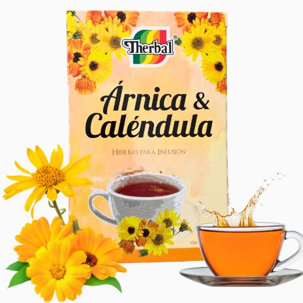 Amazon.com : Therbal Árnica & Caléndula Herbal Tea – 20 Tea Bags