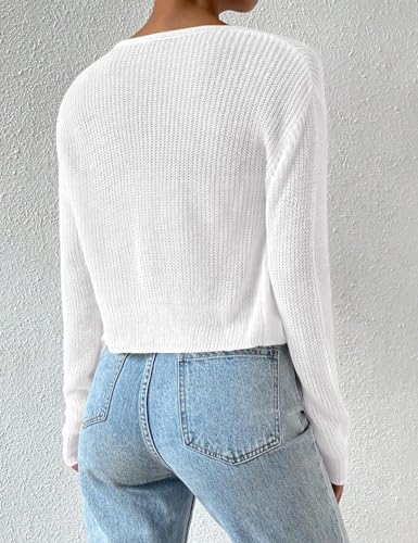 Cropped Cardigan Sweaters Open Front Long Sleeve Cardigans Lightweight Fall Bolero Shrugs3