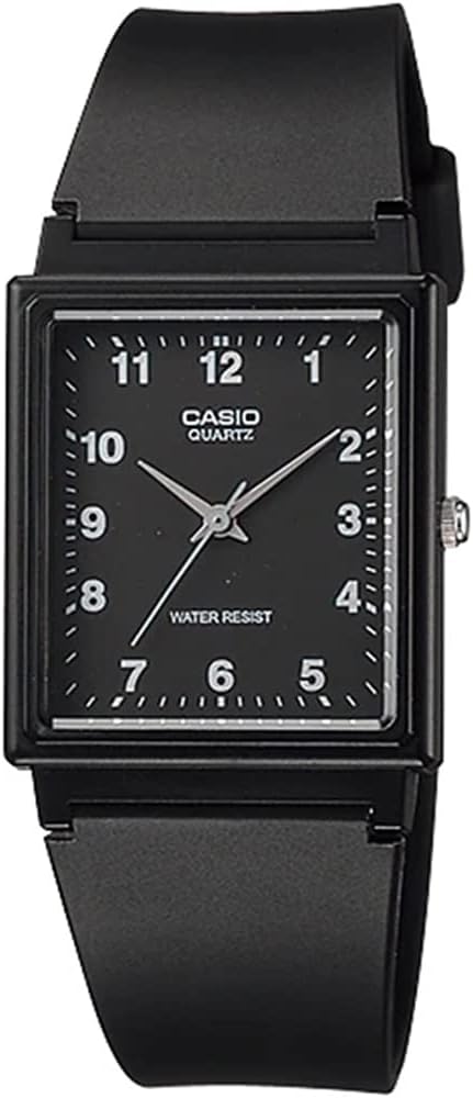 Analog Watch Chip Casio Cheap Casio Urethane Belt Rectangular Face Men's Overseas Model [Parallel Import], Simple