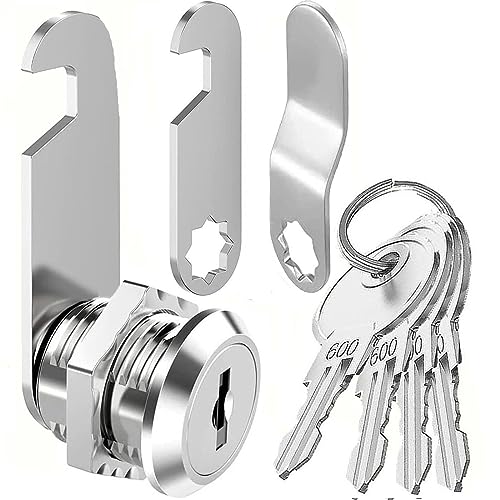 Litensh Mailbox Lock with 4 Keys, Lock for Cabinet Cam Letterbox Drawers Dresser Cupboard Door Furniture Locker Locks(16MM)