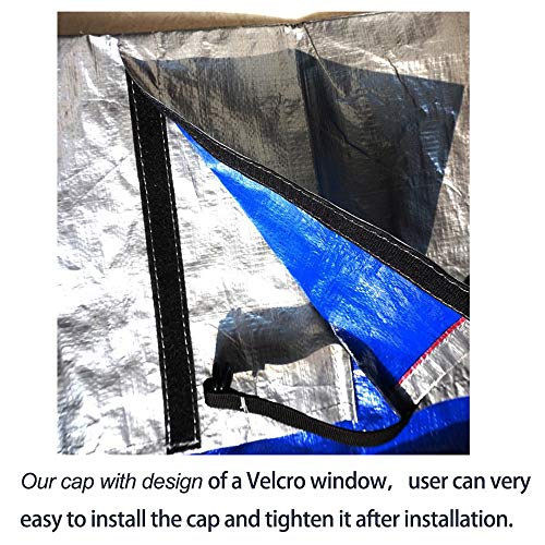 hot tub Cover Cap 96"x96"x35"(244x244x90cm spa Sun Shield for Hash Weather - Thumbnail 7