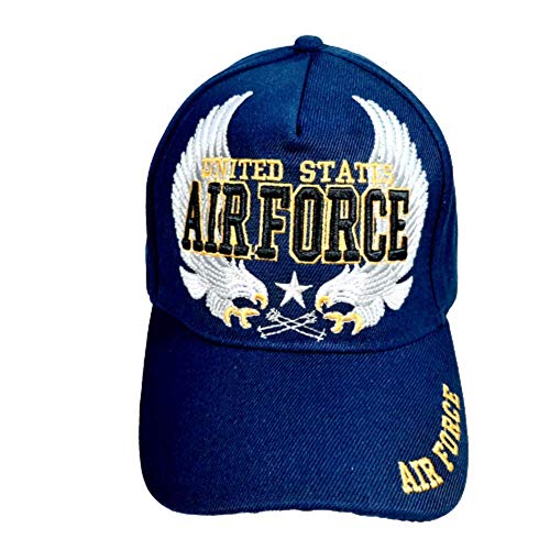 Gorra bordada Air Force azul marino acrílica miniatura 1