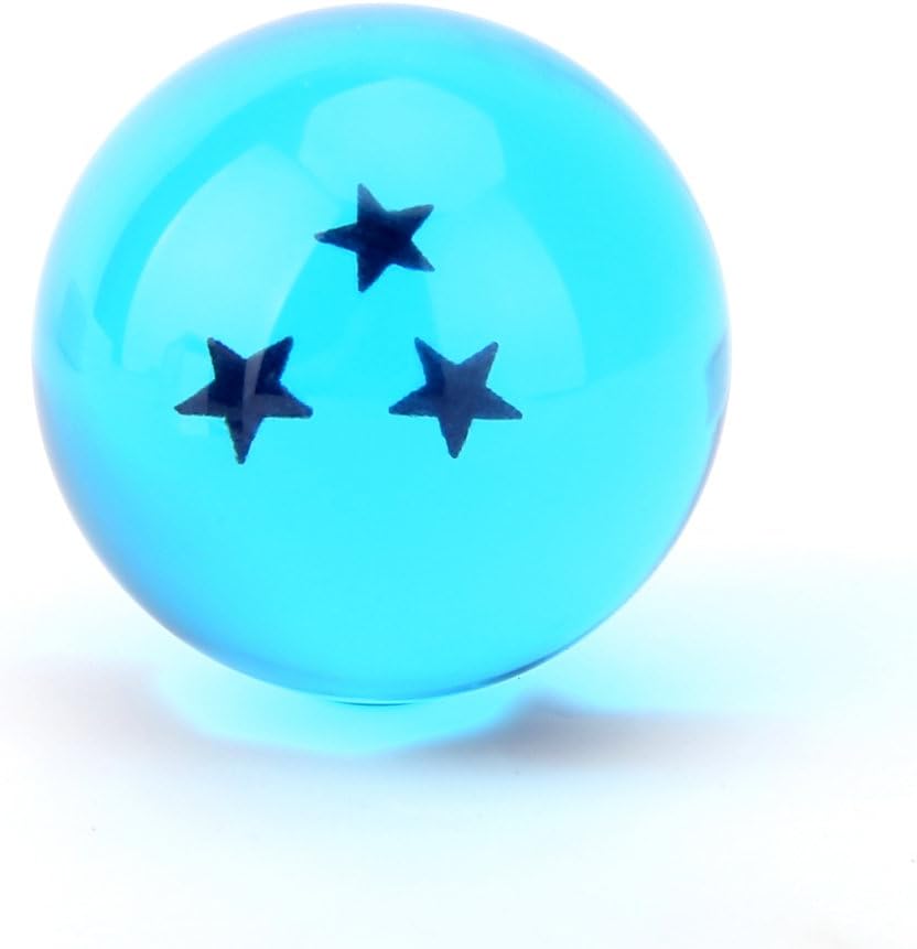 Boxtree Children Toy New Gift Box Set of 7pcs Ball Z 43mm/1.7" Stars Crystal Ball (Blue)