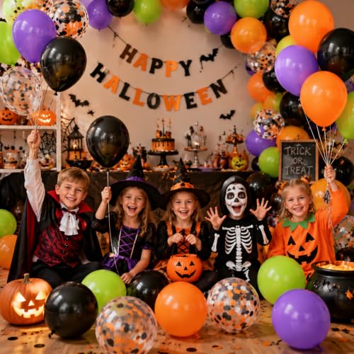 Image of Hiquaty 60pcs 12 Inch Halloween Balloons for Halloween Party Decorations