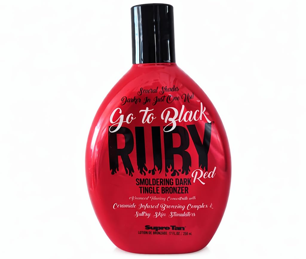 Go To Black Ruby Red Smoldering Dark Tingle DHA Bronzer 12oz