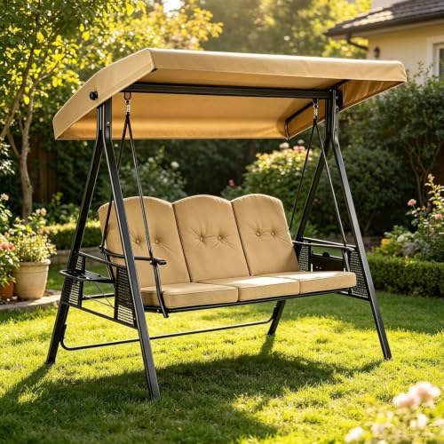 Toldo de repuesto para columpio impermeable y resistente al viento para terraza 8