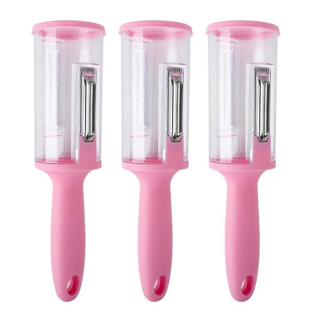 CTRLZS Multifunctional Peeler, Kitchen Vegetable Peeler, Potato Peeler, Vegetable Peeler, Fish Scale Remover Pink