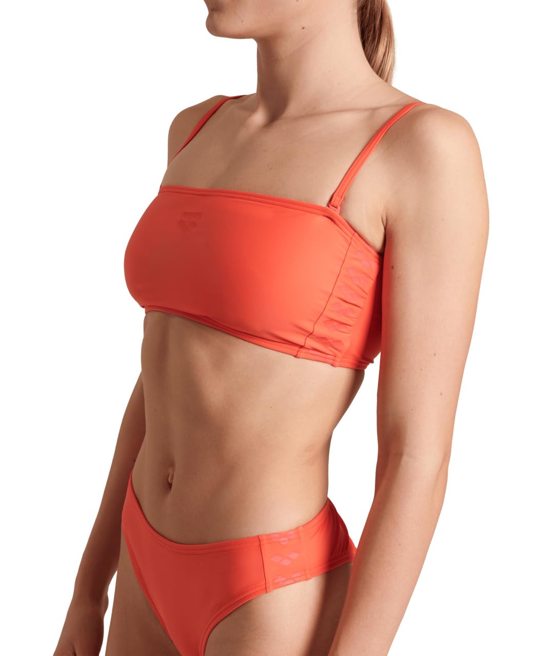 Arena Women's Arena Team Stripe Bikini Bandeau Due Pezzi Donna (Pacco da 1)