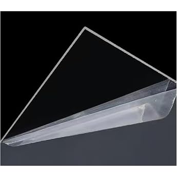 50 cm x 50 cm x 3 mm Clear Acrylic Sheets Clear Plastic Acrylic Sheet 3 mm Thick Transparent Plastic Sheet for Decoration Display Picture Frame Painting