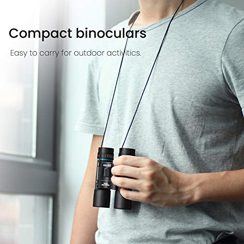 SALLOUS 10x25 Compact Binoculars, Small Binoculars for Kids Adults, Lightweight Binoculars for Bird Watching, High Powered Folding Binoculars Opera Glasses for Hunting Travel Concerts Shows
