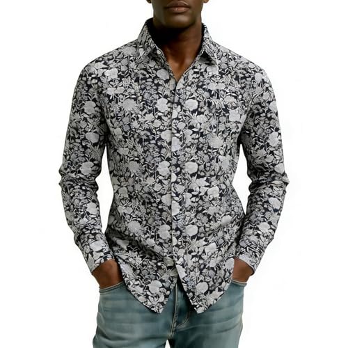 Chemise confortable et douce pour homme à impression tendance style business